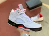 Jumpman 5 5s Scarpe da basket casual alte Mens Sail Stealth 2.0 Raging Bull Red TOP 3 Oreo Hyper Royal Oregon Ducks Ice Bred Muslin Fire Red Trainer What The Sneakers S18