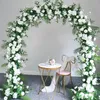 250 cm 11 colori Fiore di simulazione Peonia Rattan Fiore finto Fiori di seta Decorazione per feste a casa Sfondo di nozze Muro Arco Decorativo Penoy