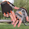 Guanti antiscivolo da ciclismo Uomo Donna Guanti mezze dita Traspirante Anti-shock Sport Palestra Bici Accessori per biciclette