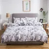 Sängkläder set tryck säng täcker full satin siden täcke med dragkedja stängning kvalitet ultra mjuk premium 2 styckes samling sängbädd