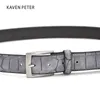 Cinturones Moda para hombre Patrón de imitación de cintura con cuero dividido Lujo Hombre Diseñador Cinturón Accesorios Precio de fábrica 220913