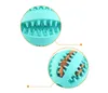 Dog Treat Toy Ball Funny Interactive Elasticity Pet Chew Toy Dogs Tooth Balls of Food Extra-Tough Rubber 7cm 5cm