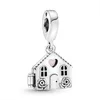 Andy Jewel Authentic 925 Sterling Silver Beads Perfect Home Dangle Charm Pale Pink Monamel Charms يناسب أساور المجوهرات الأوروبية على طراز Pandora