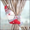 Party Favor Fournitures d'événements Festive Home Garden Décor de Noël Creative Rideau Boucle Cartoon Doll Decorat Dhqlo