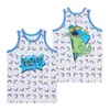 Hommes Film Basketball Lycée RUGRATS REPTAR Jersey Hip Hop College Couleur Équipe Blanc Respirant Pour Sport Fans Université Broderie Et Couture Top Qualité