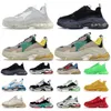 Triple S Uomo Donna Scarpe da papà 17FW scarpe casual Clear Bubble bottom Sneakers da uomo nero rosso Old Grandpa Trainer chaussures taglia 36-45