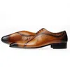 Przyjazd Dress Mężczyźni Ślub Chaussure Homme Oxford Dla Koronki Man Man Shoe Skórzane Sapato Office Luksusowe Spiczaste buty formalne 220321