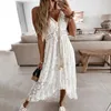 Lässige Kleider Vertuschung Böhmische Hochzeit für Frauen Weißes Spitzenkleid Brautjungfer Strand Langer enger Abend 2022 Sexi Rustikal DR0022Casual