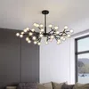 Hanger lampen minimale lamp Noordelijke woonkamer decoratie kroonluchters 2 lagen glas met glas slaapkamer decor plafond licht led luster luminaire suspensi