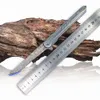 NY R8302 FLIPPER FOLD KNIV VG10 DAMASCUS STEEL DROP POINT BLADE Rostfritt stålhandtag Bollbärande EDC Pocket Knives med nylonpåse
