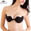 5 PC Nouveau Sexy Soutiens-Gorge Invisible Femmes Push Up Silicone Mangue Soutien-Gorge Auto-Adhésif Sans Couture Sans Bretelles Avant Fermeture Gel Lingerie Y220725