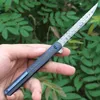 Coltello tascabile Flipper di alta qualità VG10 Coltelli pieghevoli ad apertura rapida in acciaio di damasco D in fibra di carbonio G10