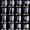 500 stks Volledige dekking valse nagels Acryl Clear Soak Off Press on Nail Tips 10 Size For Manucure Salon Home gebruik