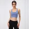 Kadın Spor Sutyen Gömlek Yoga Spor Yelek Push Up Fitness Tops Seksi Iç Çamaşırı Lady Tops Sarsar Geçirmez Ayarlanabilir Kayış Bra L-095