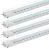 T8 4FT LED Tube Light Bulbs 28W 3000K 3000LM T12 4 Foot LED Tubes Replacement for Fluorescent Fixtures Clear Dual Ended Power Garage Warehouse Shop Lights