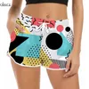 Cloocl Women Shorts Piękne Polinezja Streszczenie Sztuka 3D Wzór drukowane szorty fitness Modna odzież żeńska plażowa W220616