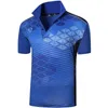 Jeansian Men's Sport Tee Polo Shirts Polos Poloshirts Golf Tennis Badminton Fit Short Sleeve LSL294 Blue *Välj oss storlek) 220514