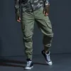 Pantaloni casual in cotone di alta qualità Pantaloni da jogging tattici militari Pantaloni cargo mimetici Pantaloni multitasche Moda slim fit Pantaloni militari neri Abbigliamento firmato da uomo