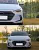 Full LED-huvudljus för Hyundai Elantra 20 16-20 20 LED DAGIME RUNDLIGHT AGEGEL EYE Turn Signal Lamp Ersättning