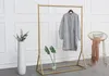 Golden Clothing Rack Iron Floor Hanger Slaapkamer Meubels Kinderdoek Shop Display Rekken Dames Tas Toon plank door zee GWB1519