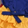 Set di abbigliamento abiti estivi per bambini nati per bambini ragazze a coste a manica corta magliette