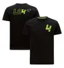 Uniforme de l'équipe F1 Formula One 2022, même uniforme officiel de course, T-shirt décontracté à manches courtes et col rond pour hommes, personnalisable