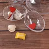 Décoration de fête boule transparente en plastique transparent pour mariage boîte à bonbons faveurs forme d'oeuf acrylique sac cadeau année décorations d'arbre de noël fête