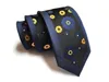 Silk Slim Men Slipsar Fashion 6cm Skinny Stripe Dot Floral Neck Slips För Män Vävd Formell Wear Business Wedding Party 02