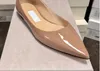 Dames sandalen platte luxe designer klassieke stijl romy suède lederen pumps pointy teen zwart naakt wit 85 mm hakken
