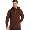 Men's Hoodies & Sweatshirts Autumn Winter Outdoor Sports Hiking Fishing Camping Jacket Solid Color Casual Zipper Fleece Hooded Sweatshirt Lo