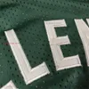 Autentyczny zszyty koszykówka Ray Allen Jersey Giannis 34 Antetokounmpo retro zielony 1996-97 Oddychane sportowe szorty czarne koszulki