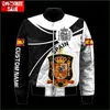 PLstar Cosmos Espagne Emblème National Et Drapeau 3D Imprimé Hommes Bomber Veste Hip Hop Unisexe Coupe-Vent Occasionnel Drop S22 220708