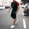 Tute da uomo Tuta estiva T Shirt Moda Uomo Creatività Top Abbigliamento sportivo Set da uomo Abiti corti Maschile Causale O-Collo Ha270F