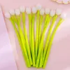 Gelstifte, 3 Stück, langlebiger Schreibstift, robuster pochromer grüner Blatt-Tulpen-flexibler weicher Stift