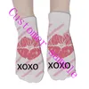 Factory Personalized Custom Made Socks 3D Printed Men Women Cotton Short DIY Design Funny Casual Low Ankle 220707