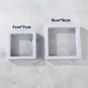 PE-Folie Schmuck-Aufbewahrungsbox 3D-Verpackungsbox Schmuckschatullen Ohrring-Halskette Staubdichter Ausstellungsstand