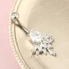 Basit Zirkon Göbek Düğmesi Halkalar Kadınlar için Altın/Gümüş Paslanmaz Çelik Göbek Yüzük Vücut Piercing Takı Moda Süslemeleri