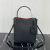 Luxe medium Saffiano Leather Panier Bag Metal Hardware Handtas Dames Magneet Sluiting Portemonnee