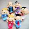 Norepeat 10 PCS Mix Finger Puppets Baby Mini Animals Pedagogisk handtecknad Doll Theatre Plush Toys For Children Gifts6713884