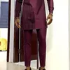 Ubranie etniczne afrykański zestaw top spodni 2 strój tradycyjne męskie ubrania przybycie swobodne garnitur dla antezy