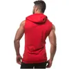 Aankomst katoenen sweatshirts fitness kleding bodybuilding spiertraining tanktop mannen mouwloos sport shirt casual hoodie d220618