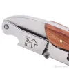 Hippocampal Knife Bottle Opener Wood Stainless Steel Can Red Wine Openers Multi Function Screw Corkscrew Kitchen Small Tools BES121