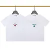 22SS słynny męski koszulka Polos Wysokiej jakości mężczyźni kobiety pary swobodne krótkie rękawe męskie koszulki stylistyczne 2 kolory