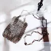 Luxury Designer Women Bags Pure Metal Sequins Chain Woven Hollow Evening Clutch Female Travel Holiday Shoulder 220413