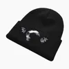 Classic Design Embroidery Knitted Hats Woolen Hood Beanies Outdoor Cotton Men Mask Casual Male Skull Caps with Logo226p