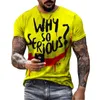 T-shirts voor heren Dark Clown 3D Gedrukt T-shirt Men en Women Street Hip-Hop Grappige casual trend Otensed Round Neck korte mouwen T-shirtmen's