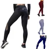 Mujeres damas negro cintura alta gimnasio joggers deportes polainas pantalones negro sólido mujer Slim Fit pantalón