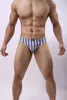 6pcs/lot sexy men 속옷 줄무늬 메쉬 브리핑 피복 속옷 남자 파우치 페니스 투명 비키니 남성 메쉬 여름 브리프 T220816