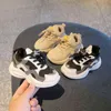2021 Kış Bebek Bebek Spor ayakkabıları Bebek Erkekler Moda Spor Ayakkabıları 1-6 Yıllık Toddler Çocuklar Yumuşak Sole Nefes Alabilir Koşu Ayakkabıları 21-30 G220527