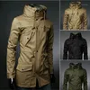 Wholesale- 2022 England Style High Collar Jacket Trench Men Army Green Business Casual Slim Windbreaker For Coat M-XXL